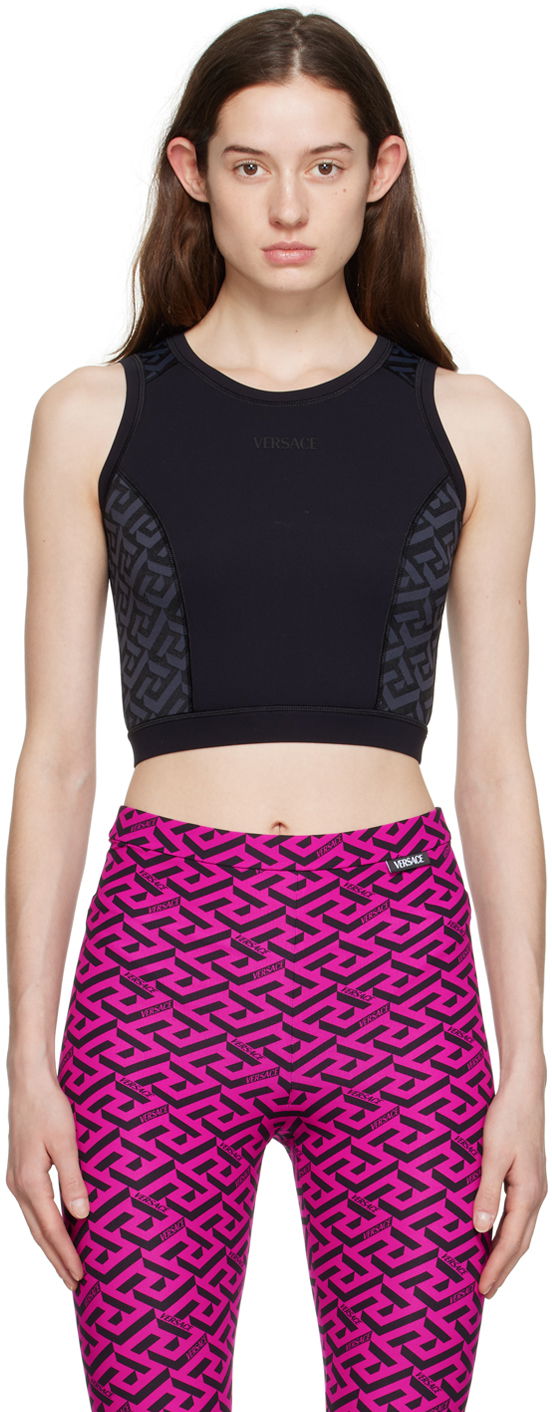 Tielko Versace Versace Greca Sports Bra Čierna | 1008682_1A06230_1B000