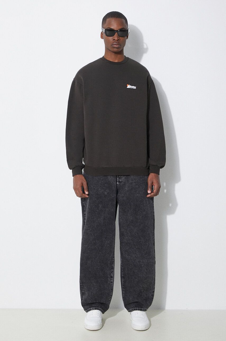 Mikina Butter Goods Crewneck Sweatshirt Čierna | BGQ1241302, 1