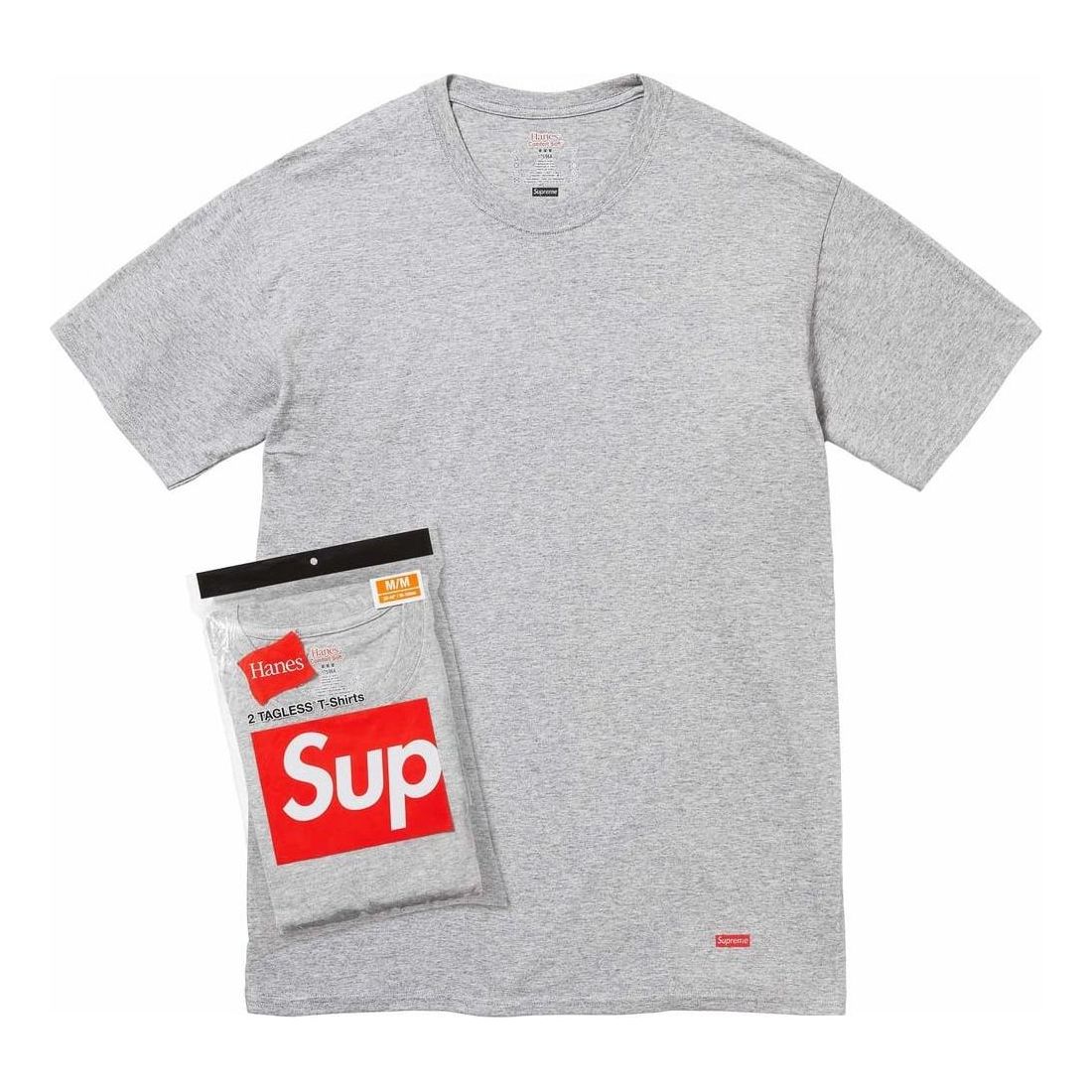 Tričko Supreme Pack of Two Tagless T-Shirts Šedá | SUP-SS24-013, 0