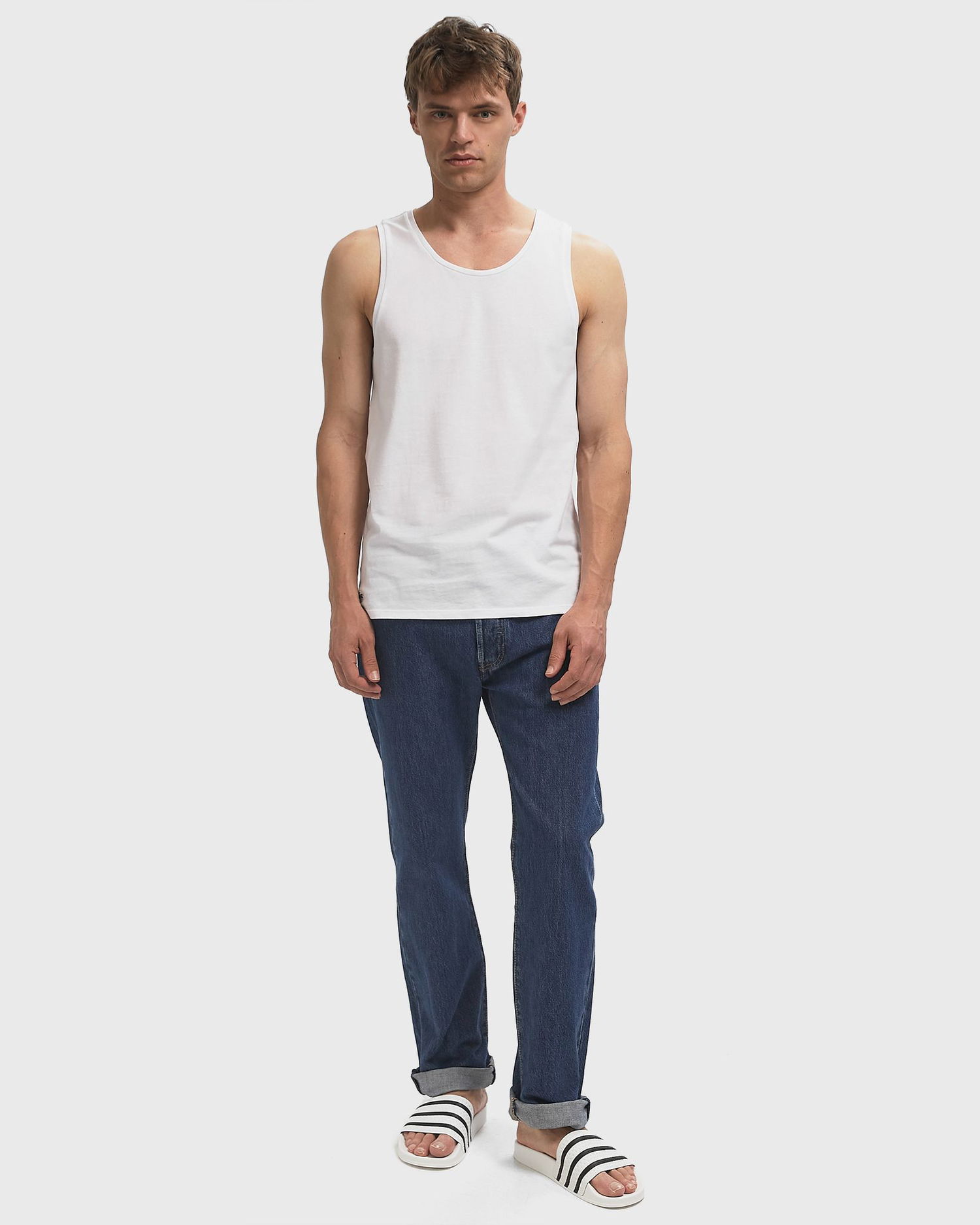Tielko Lacoste Men's Pack of 3 Undershirts Biela | TH9009-001, 1