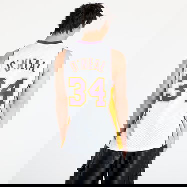 Dres Mitchell & Ness NBA Swingman Jersey Los Angeles Lakers Alternate 2002-03 Shaquille O'Neal #34 Biela | SMJY4442-LAL02SONWHIT, 3