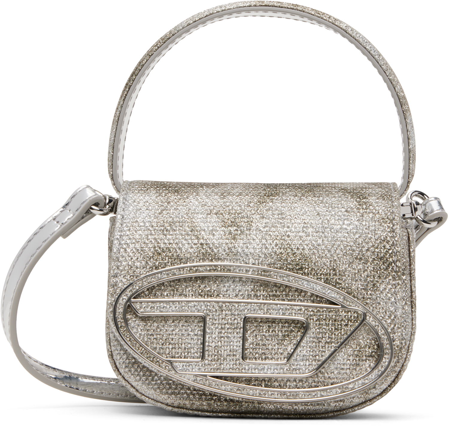 Kabelka Diesel Diesel 1DR XS Glitter Saddle Bag Metalická | X08709 P2197, 0
