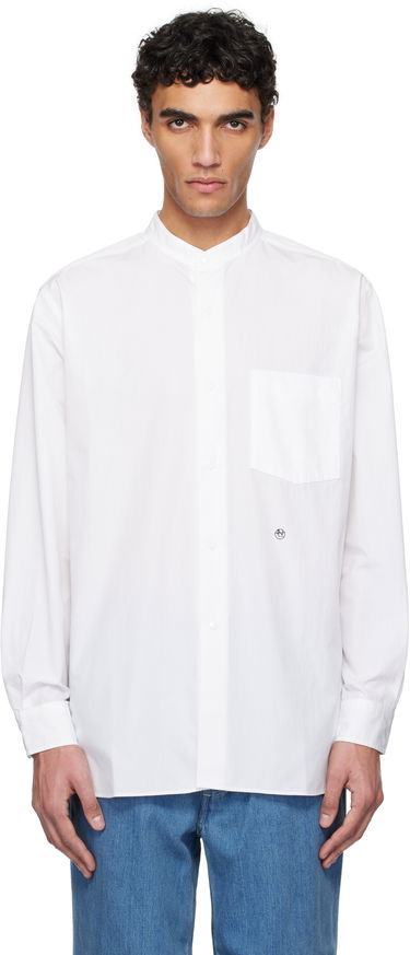 Košeľa NANAMICA Nanamica Band Collar Shirt Biela | S25SG092U, 0
