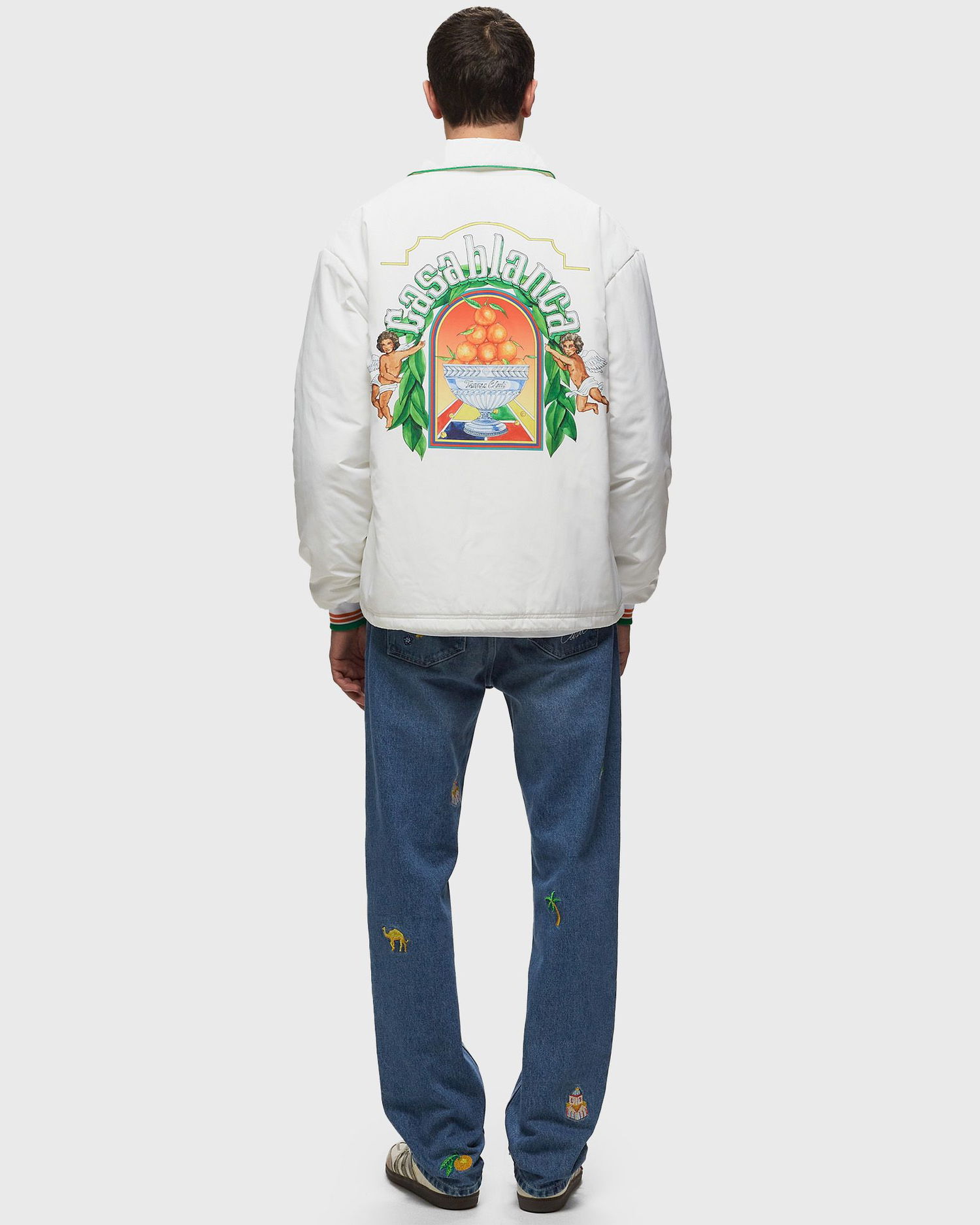 Bunda Casablanca Printed Jacket Biela | MPS24-JK-142-01, 1