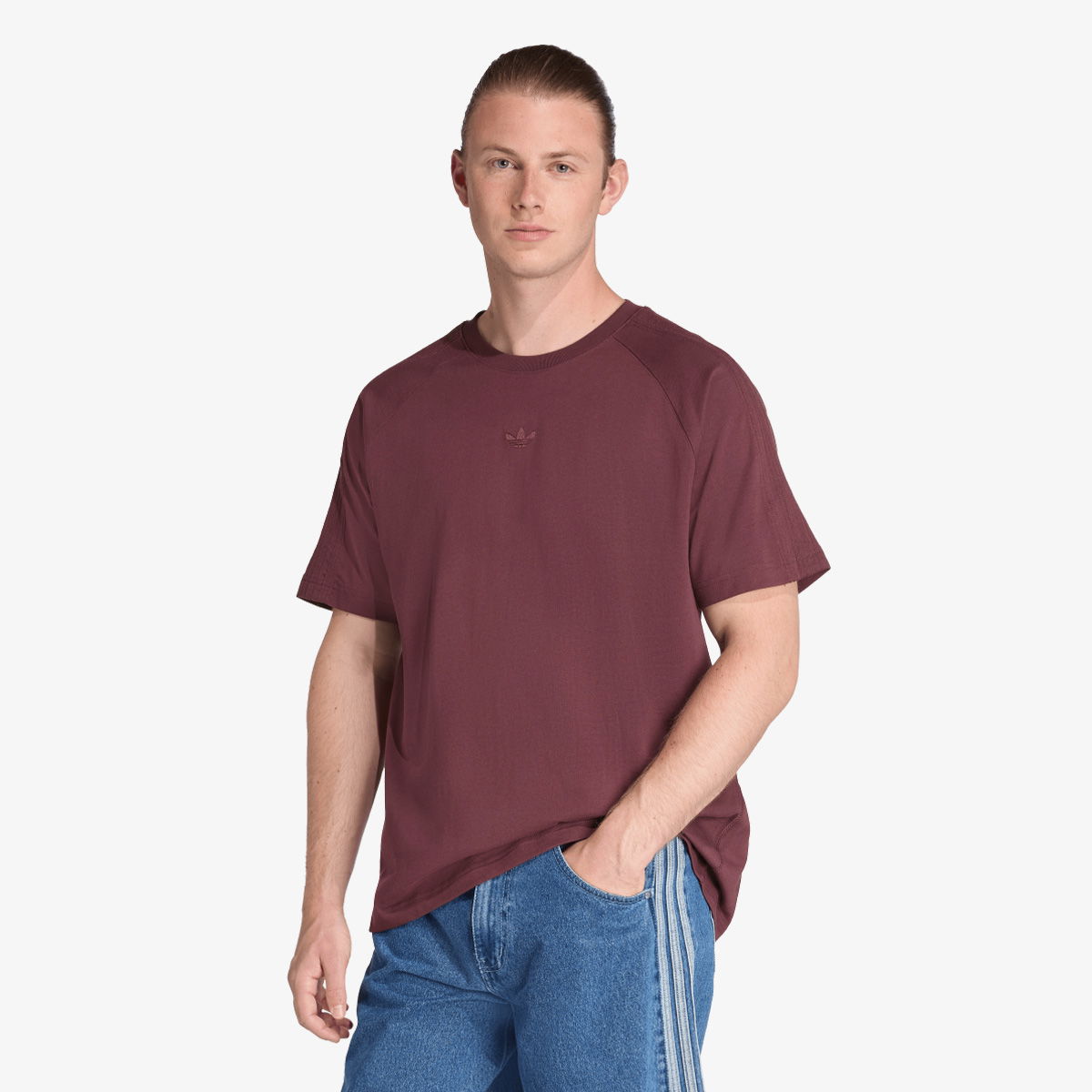 Tričko adidas Performance Premium Essentials T-Shirt Vínová | JW1031, 1