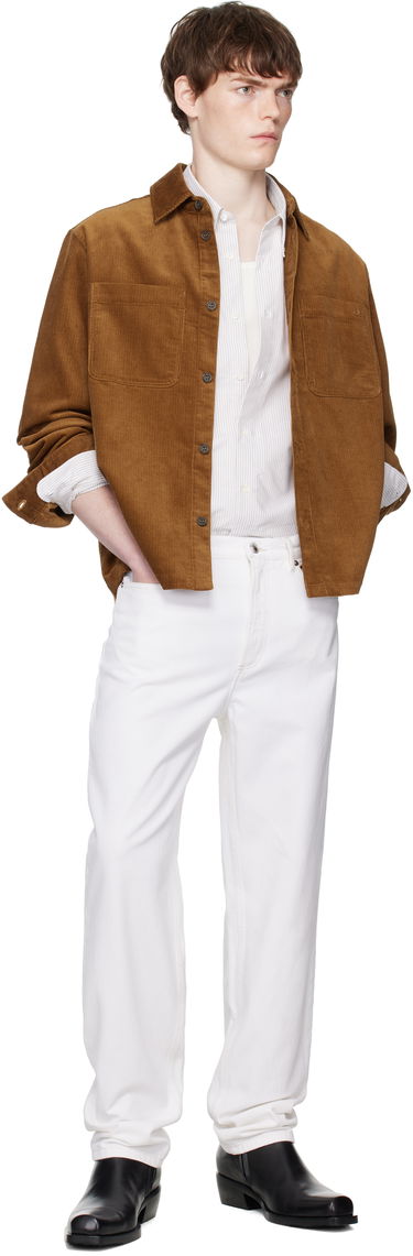 Košeľa A.P.C. A.P.C. Leon Corduroy Overshirt Hnedá | COHHO-H32019, 4