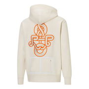 PRONOUNCE Crossover Back Embroidered Knit Hoodie