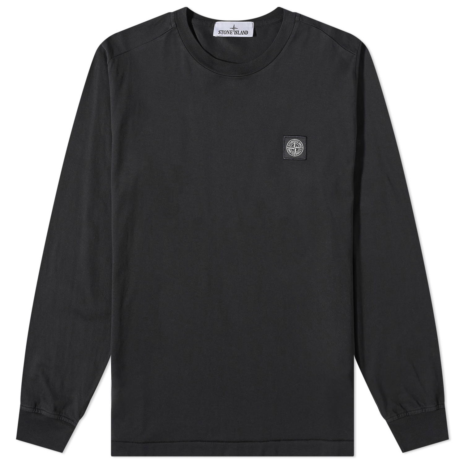 Tričko Stone Island Long Sleeve Patch Tee Čierna | 101522713-A0029, 0