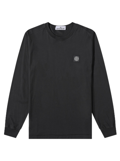 Tričko Stone Island Long Sleeve Patch Tee Čierna | 101522713-A0029