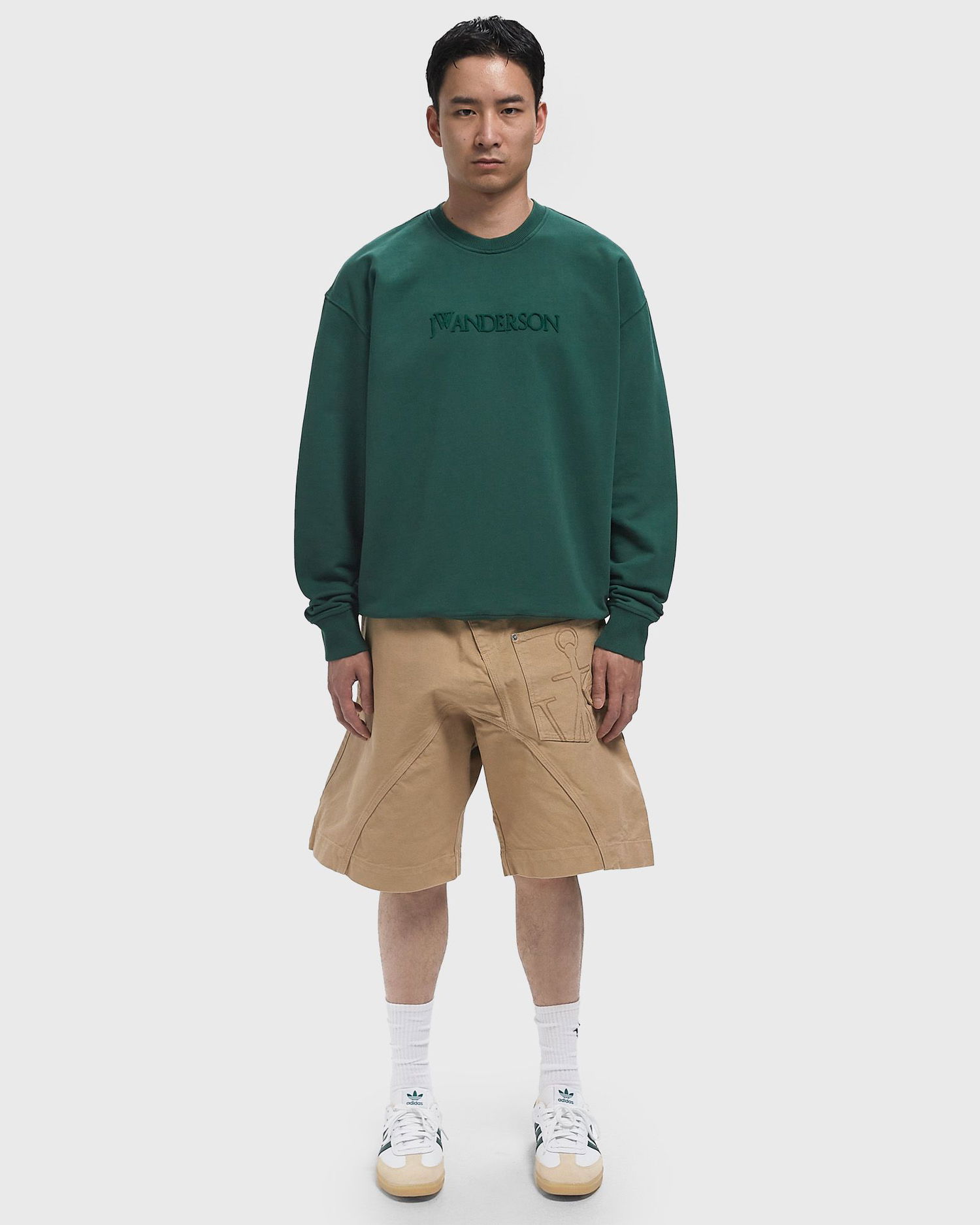 Mikina JW Anderson JW Anderson Logo Sweatshirt Zelené | JW0215-PG1632-591, 1