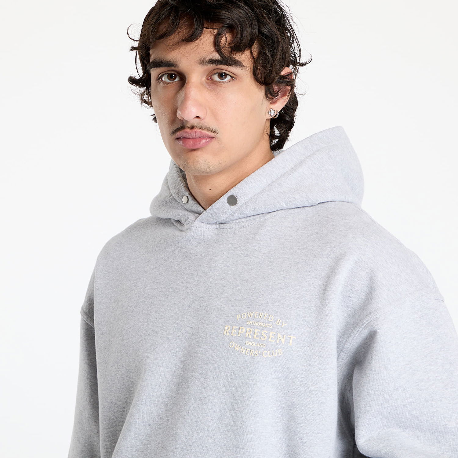 Mikina Represent Clo REPRESENT Owners Club Stamp Hoodie Šedá | OCM41240-158, 1