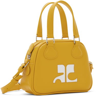 Kabelka Courrèges Mini Leather Bowling Bag Žltá | 124GSA083CR0027, 1