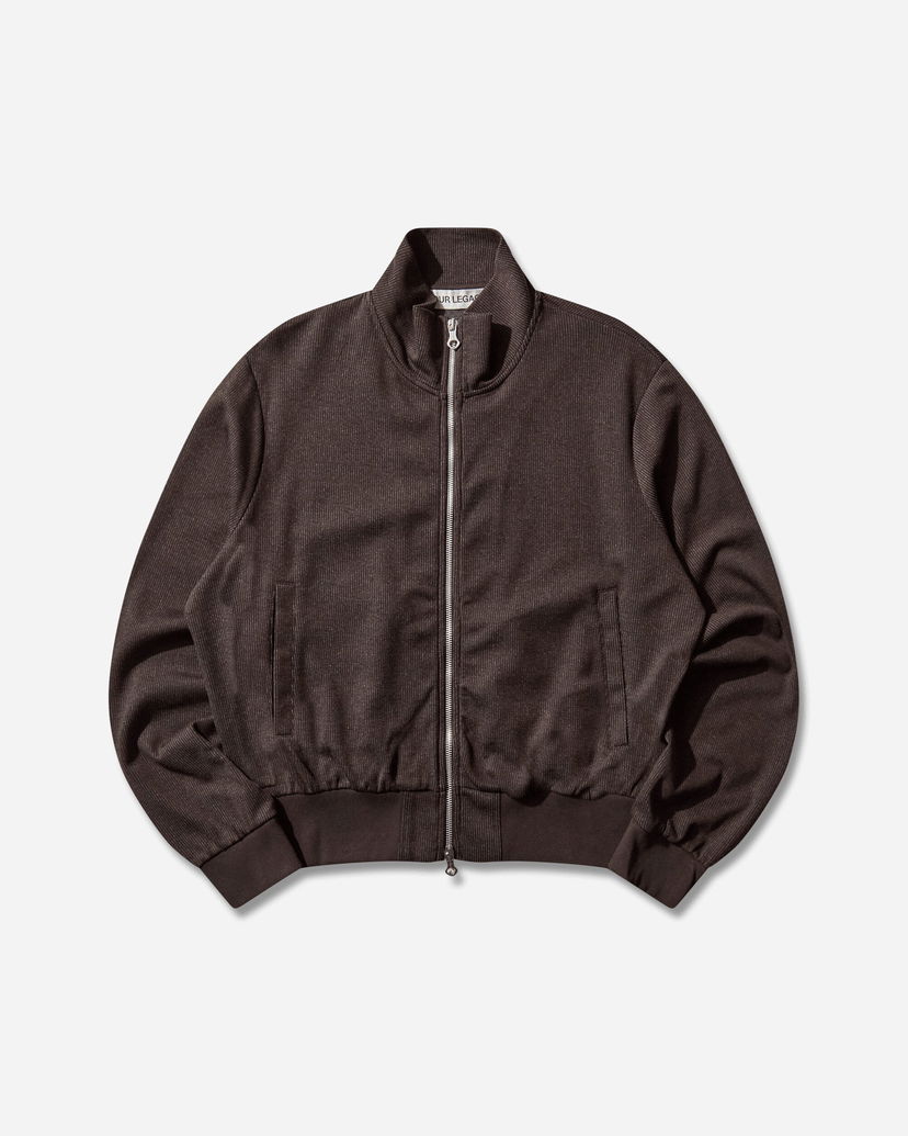Bomber bunda OUR LEGACY Mob Jacket Track and Field Pinstripe Hnedá | M4256MT 001