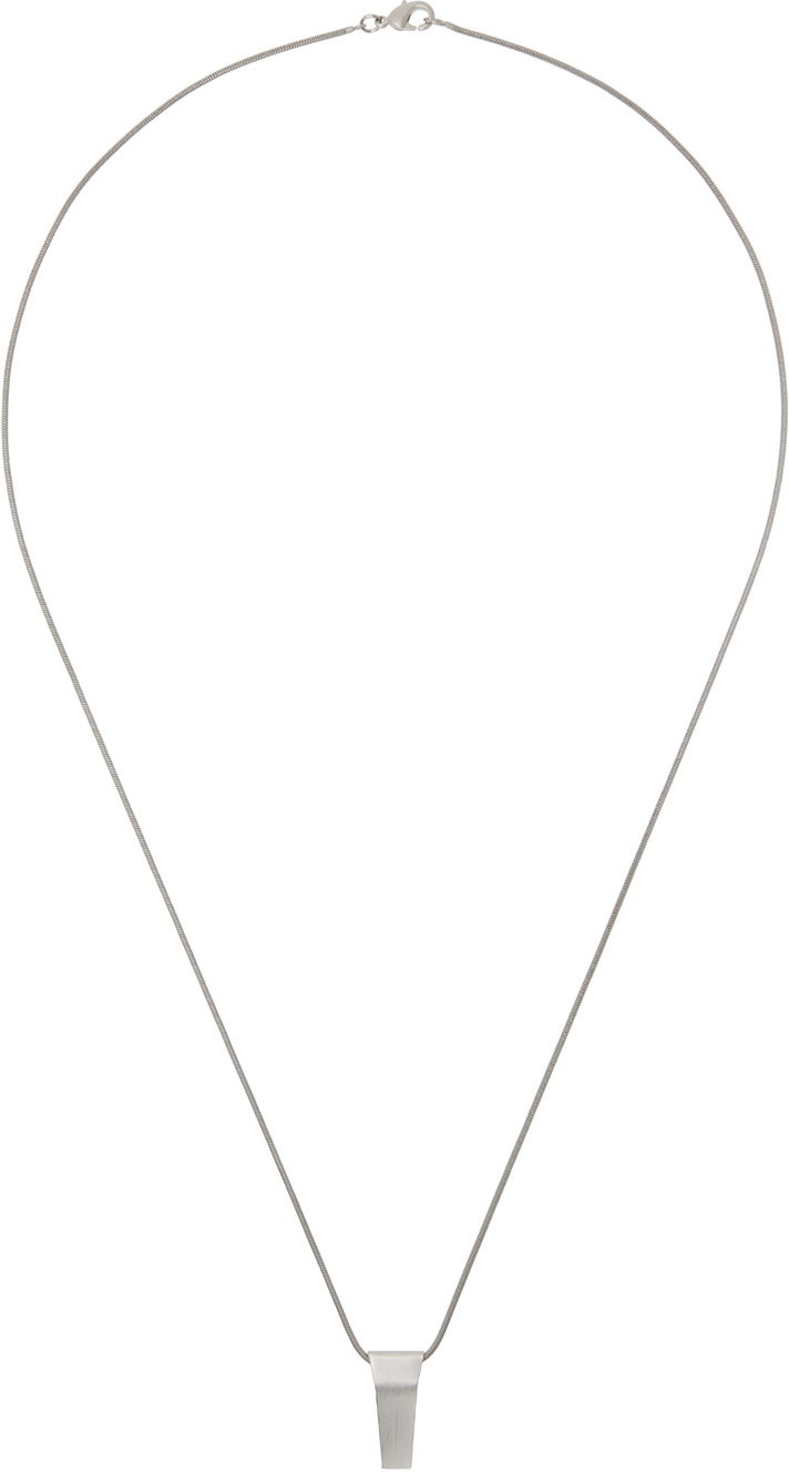 Náhrdelník Rick Owens Silver Porterville Mini Trunk Charm Necklace Metalická | RJ0000099 MMT, 0