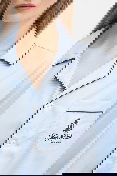 Pyžamo Sporty & Rich Sporty & Rich Vendome Pyjama Shirt Modrá | SI021602231BL90, 3