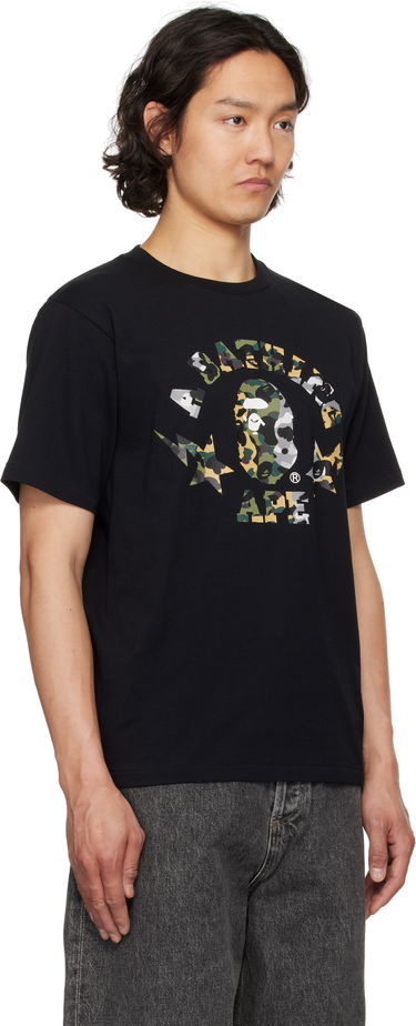 Tričko BAPE 1st Camo Crazy STA College T-Shirt Čierna | 001TEL301016M, 1