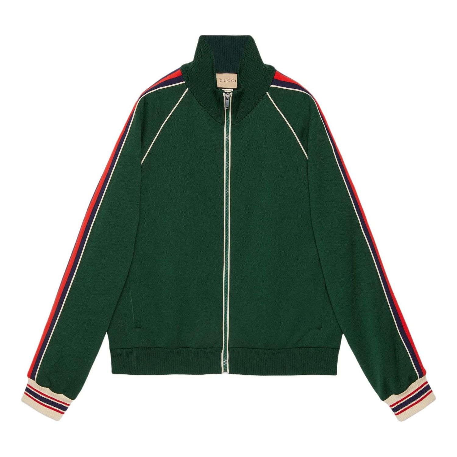 Bomber bunda Gucci Jacquard Jersey Zip Jacket Zelené | 662270-XJDE9-3754, 0