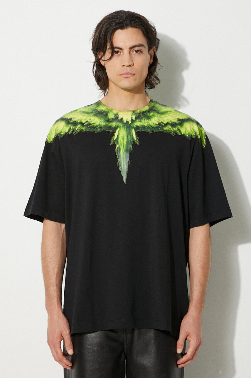Tričko Marcelo Burlon T-Shirt With Print Čierna | CMAA054F24JER0011055, 0