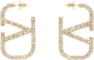 Náušnice Valentino Valentino Garavani Crystal VLogo Signature Earrings Metalická | 6W2J0G04YCW, 0