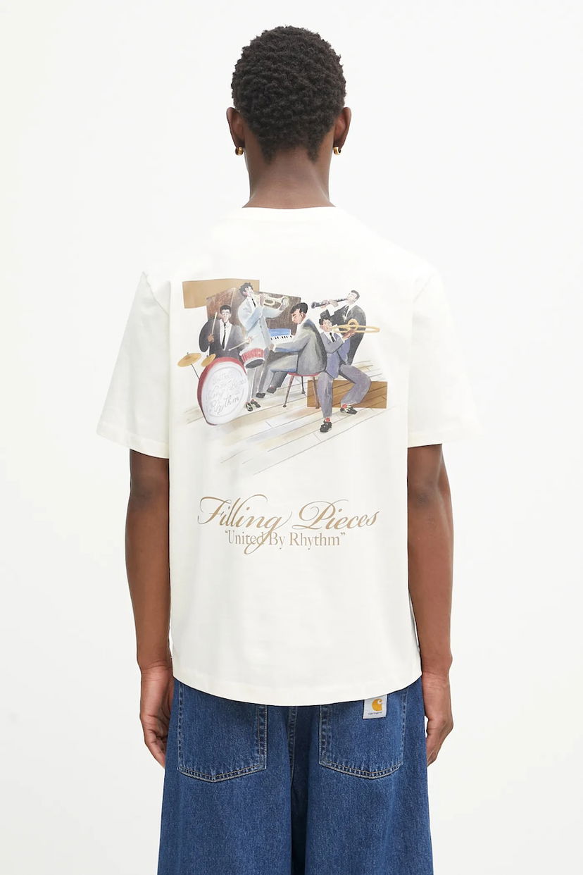 Tričko Filling Pieces Filling Pieces Band Graphic T-Shirt Biela | 422520500238