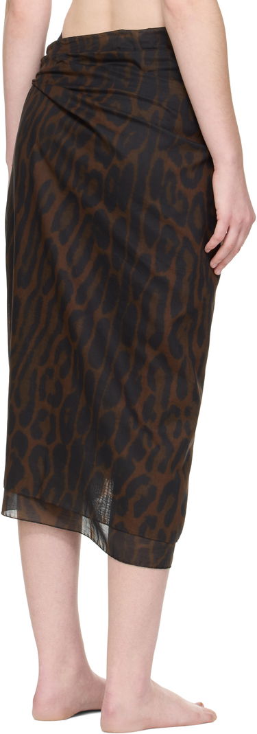 Plavky Tom Ford Tom Ford Pareo Wrap Cover-Up Skirt Hnedá | PAR001-FAP244, 2