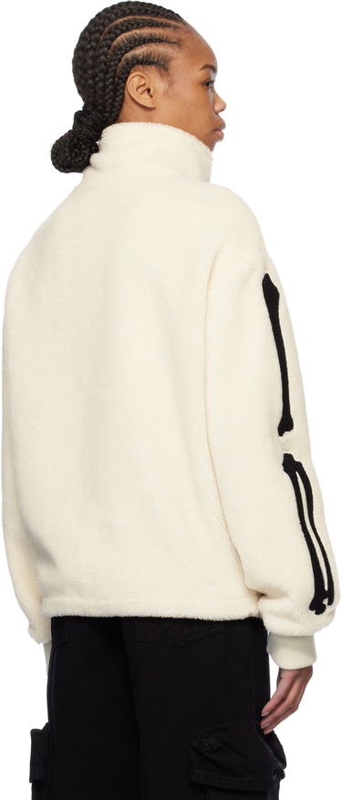Bunda AMIRI Amiri Bones Fleece Jacket Biela | AMOULW1029, 2