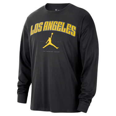 Tričko Jordan NBA Los Angeles Lakers Essential Long-Sleeve Tee Čierna | HV5469-010, 1
