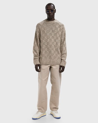 Sveter Carhartt WIP Kyloe Marled Knit Checkerboard Sweater Béžová | I035393-3DA.XX, 2