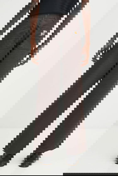 Nohavice Carhartt WIP Single Knee Pant Hnedá | I031497.4702, 2