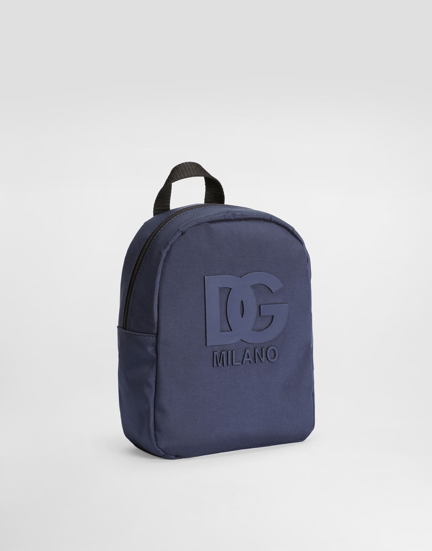 Batoh Dolce & Gabbana Dolce & Gabbana Nylon Backpack with Rubber DG Logo Modrá | EM0141AU92780651, 1