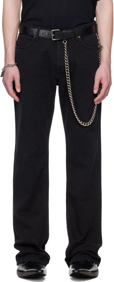 Džínsy Balenciaga Balenciaga Straight Fit Jeans Čierna | 810788TQW83, 0