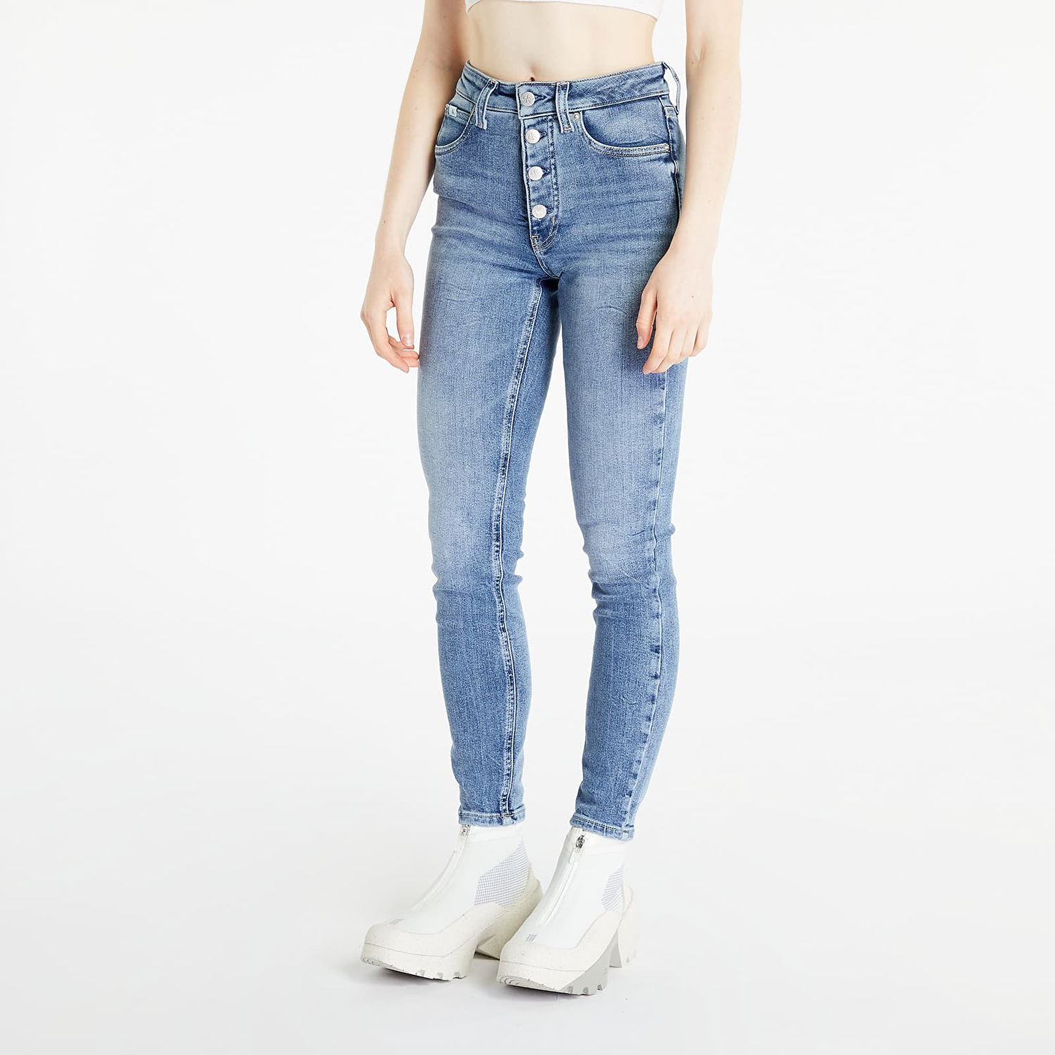 Džínsy CALVIN KLEIN High Rise Skinny Pants Modrá | J20J220628 1A4, 1