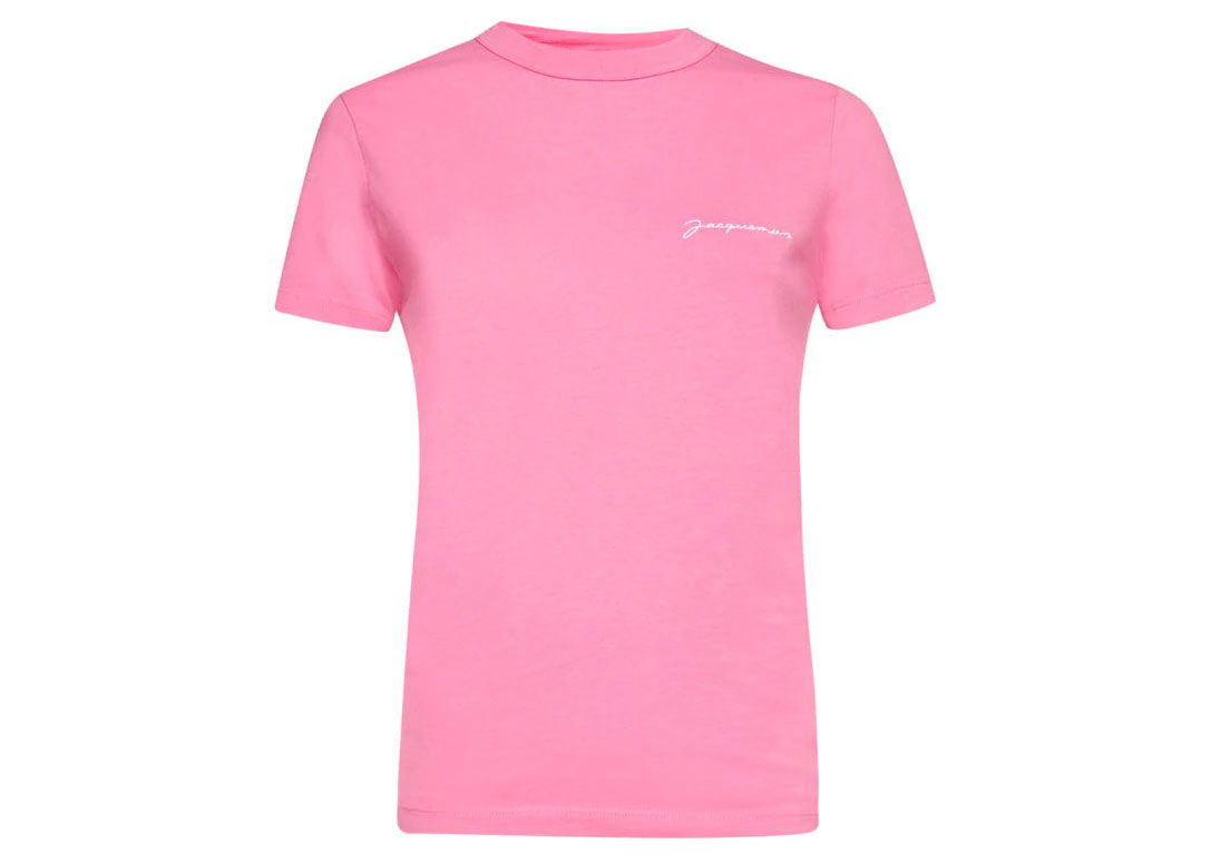 Tričko Jacquemus Ladies Embroidered Logo Ružová | 211JS003-2160, 0