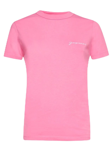 Tričko Jacquemus Ladies Embroidered Logo Ružová | 211JS003-2160