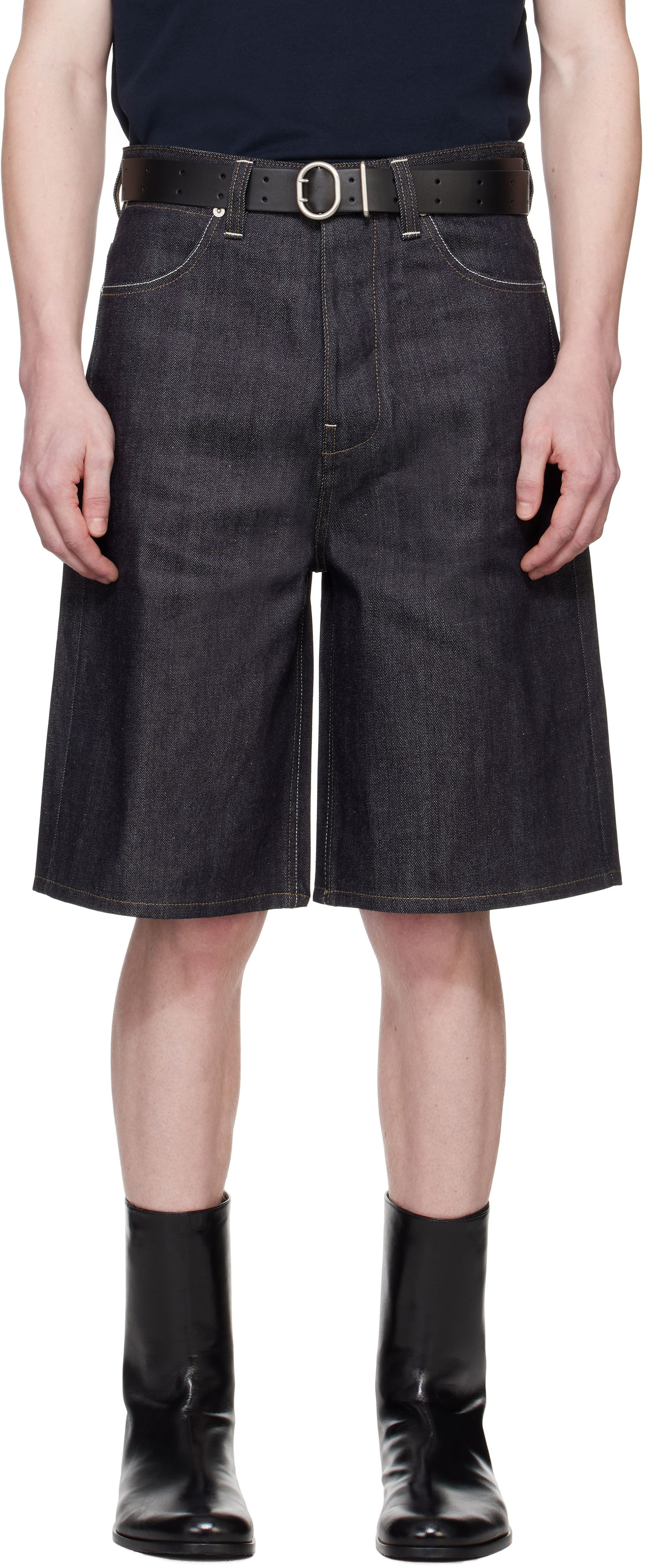 Šortky Jil Sander Jil Sander Raw Denim Shorts Modrá | J23KA0110_J45041, 0