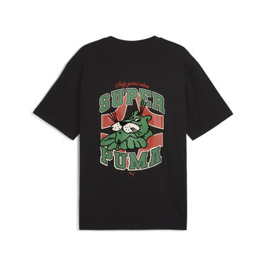 Tričko Puma Super PUMA Graphics Relaxed Fit T-Shirt Čierna | 629639_01, 4
