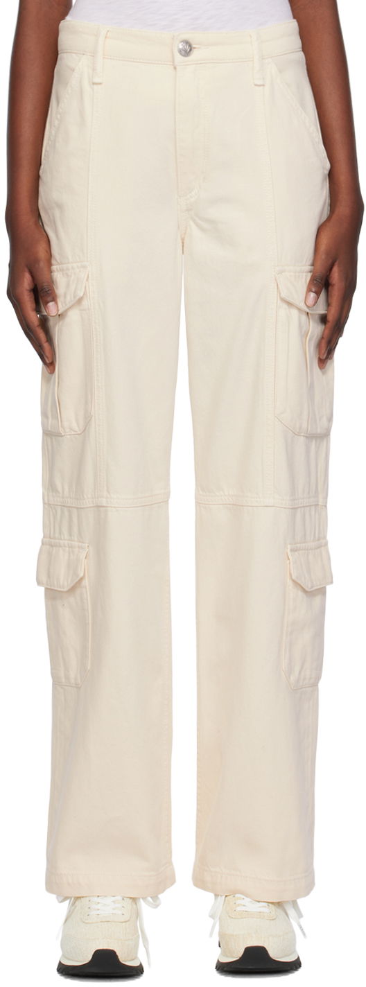 Cargo nohavice rag & bone Cailyn Denim Cargo Pants Béžová | WDD23H2960FCEC, 0