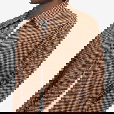 Bomber bunda Universal Works Universal Works Rose Bowl Houndstooth Jacket Hnedá | P31116-SND, 5