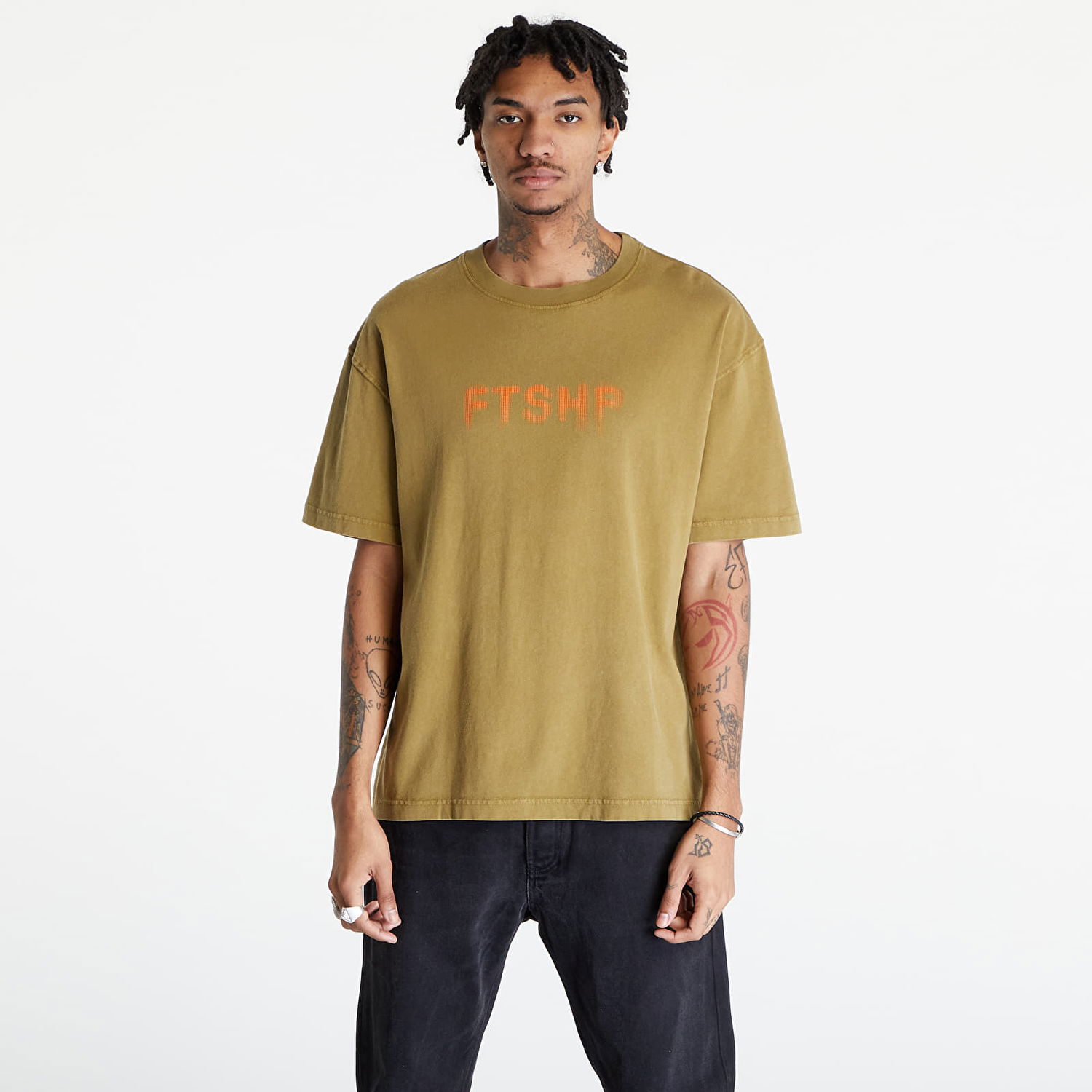 Tričko Footshop FTSHP HALFTONE T-SHIRT UNISEX Zelené | FTSHP_301, 0