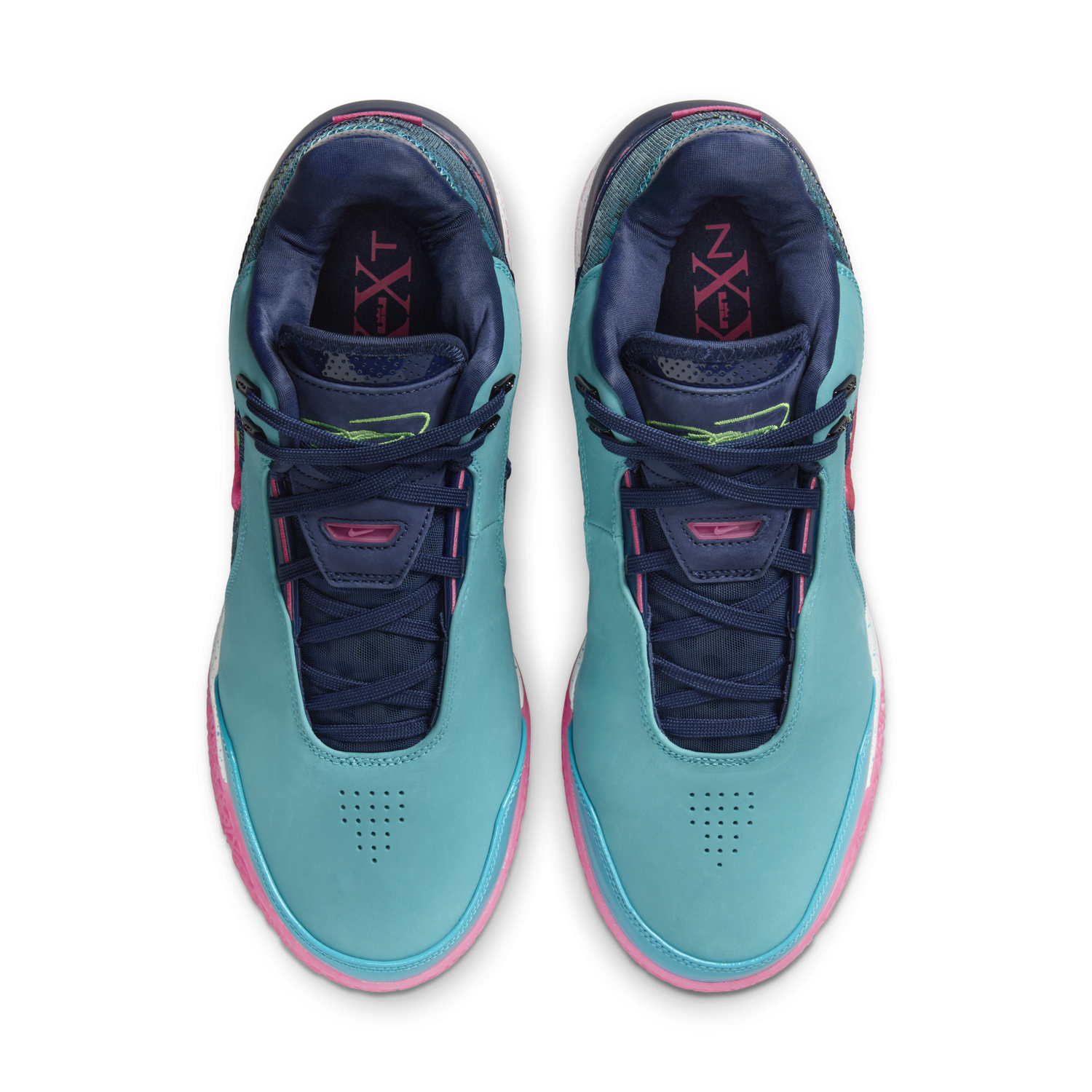 Tenisky a topánky Nike ZOOM LEBRON NXXT GEN AMPD DIGITAL VICE, DUSTY CACTUS/GREEN STRIKE-MIDNIGHT NAVY-FIERCE PINK-PLAYFUL PINK-SAIL Modrá | FJ1566-300, 1