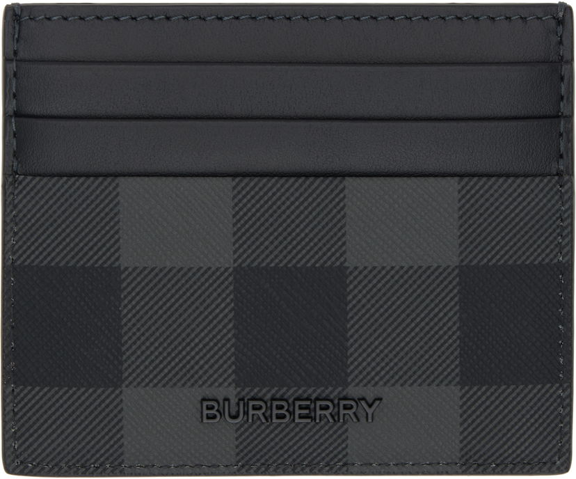 Peňaženka Burberry Tall Check Card Holder Čierna | 8074102