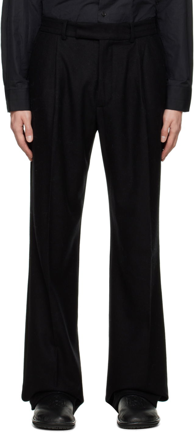 Nohavice AMIRI AMIRI Double Pleated Flare Trousers Čierna | AW22MAW019, 0