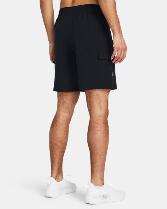 Cargo Shorts aus Stretchgewebe für Herren Schwarz