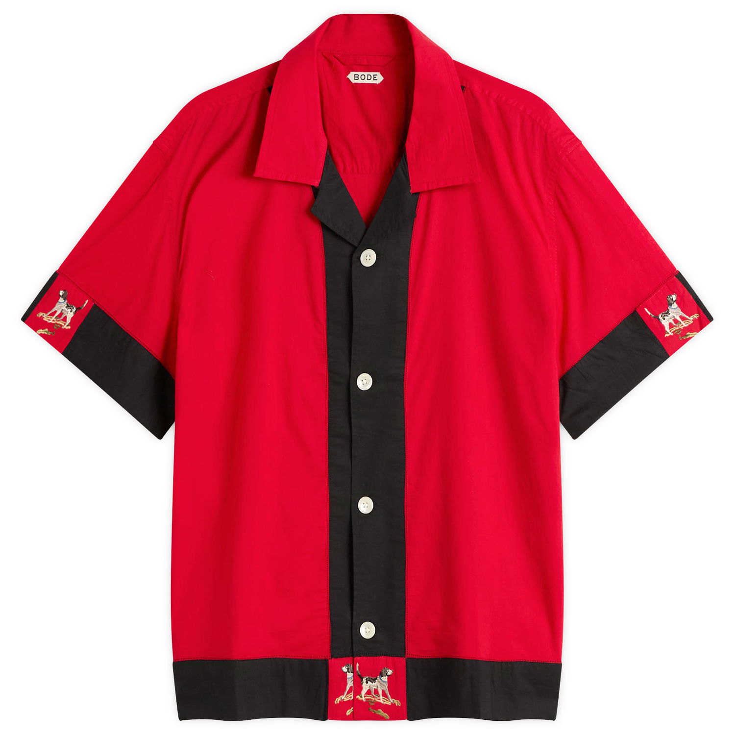 Košeľa Bode Pointer Embroidered Dog Short Sleeve Shirt Rôznofarebný | MRF25SH038, 1