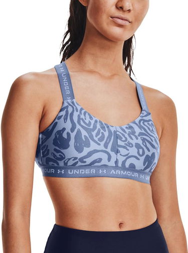 Podprsenka Under Armour Crossback Low Print Sports Bra Modrá | 1363240-470, 0