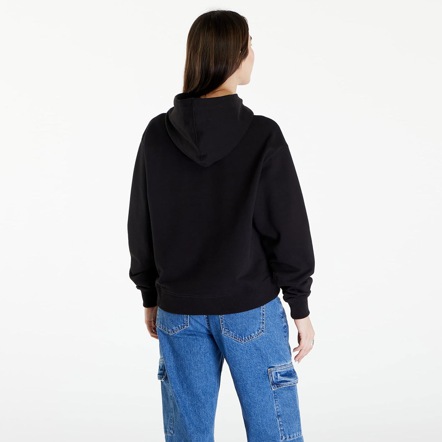 Mikina CALVIN KLEIN Satin Hoodie Čierna | J20J223432 0GO, 1