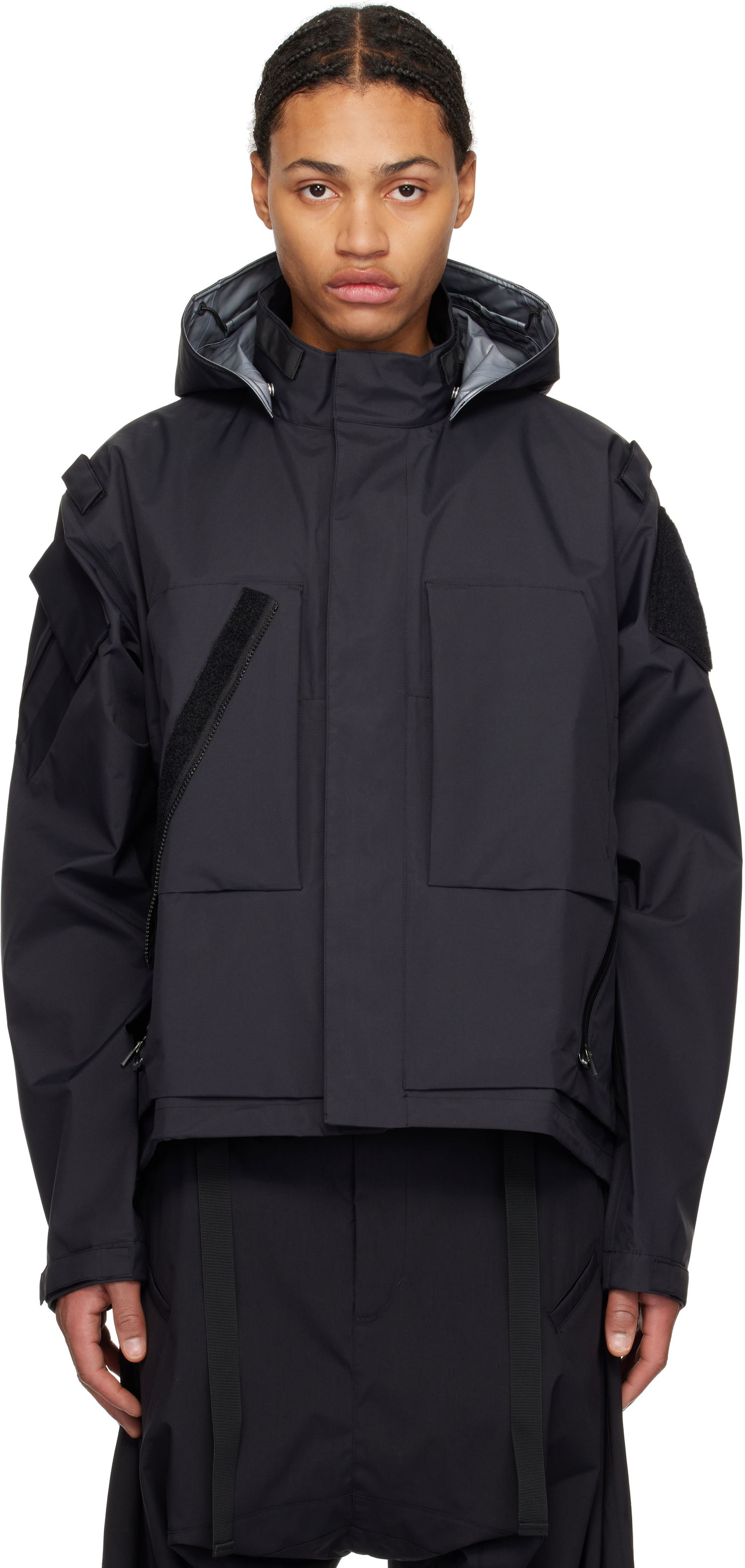 Parka Acronym J14-GT Hooded Technical Jacket Čierna | J14-GT, 0