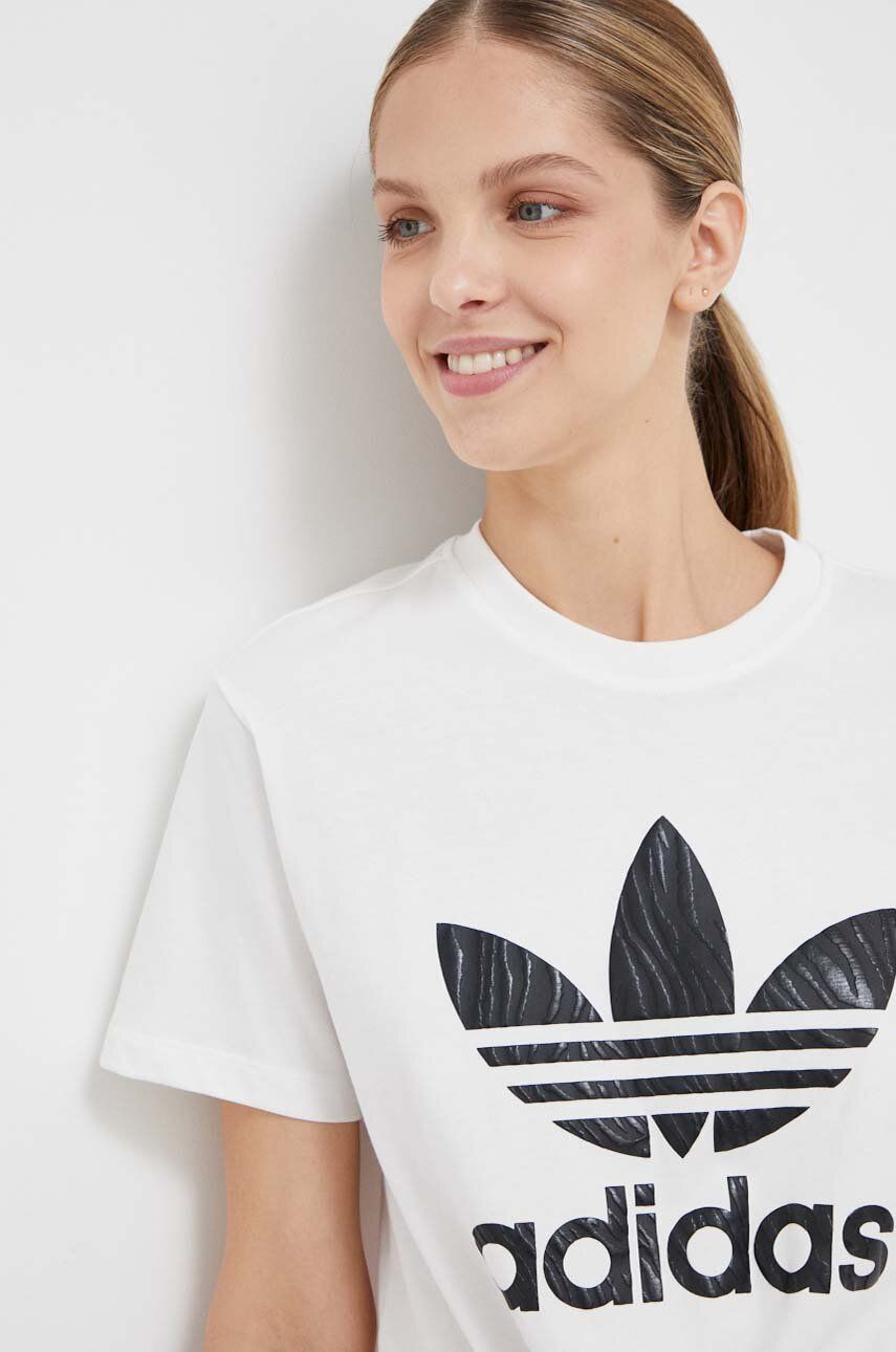 Tričko adidas Originals Zebra Animal Print Infill Tee Biela | IJ7781, 0