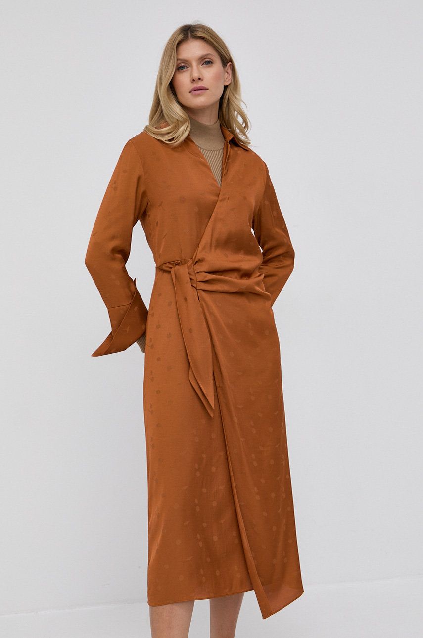 Šaty Samsoe Samsoe Roberta Dress Hnedá | F21400158, 0