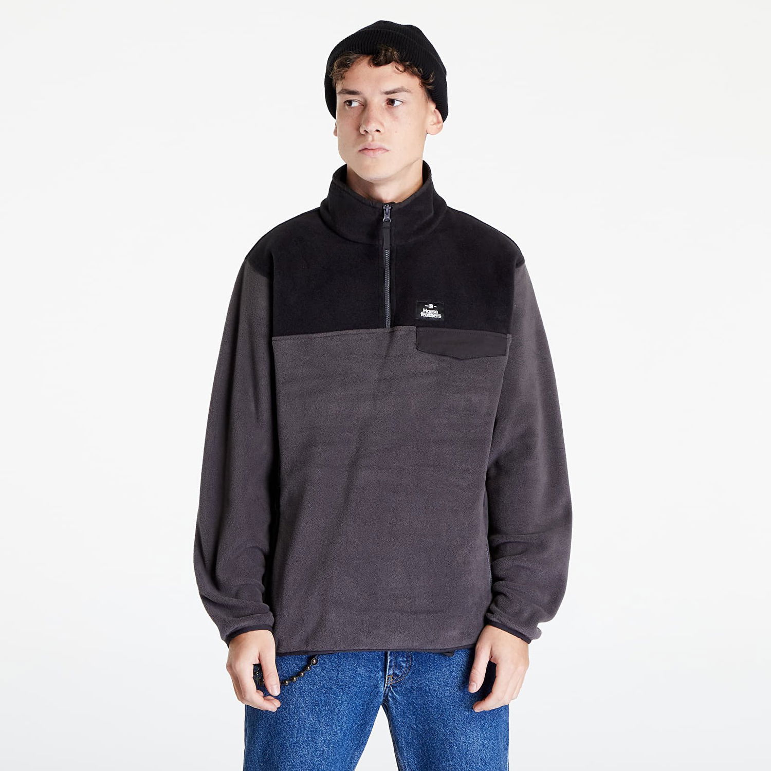 Mikina Horsefeathers Madog Sweatshirt Čierna | SM1175D, 0